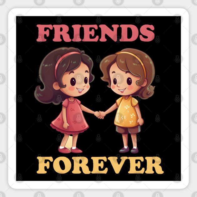 Friends Forever Magnet by TooplesArt